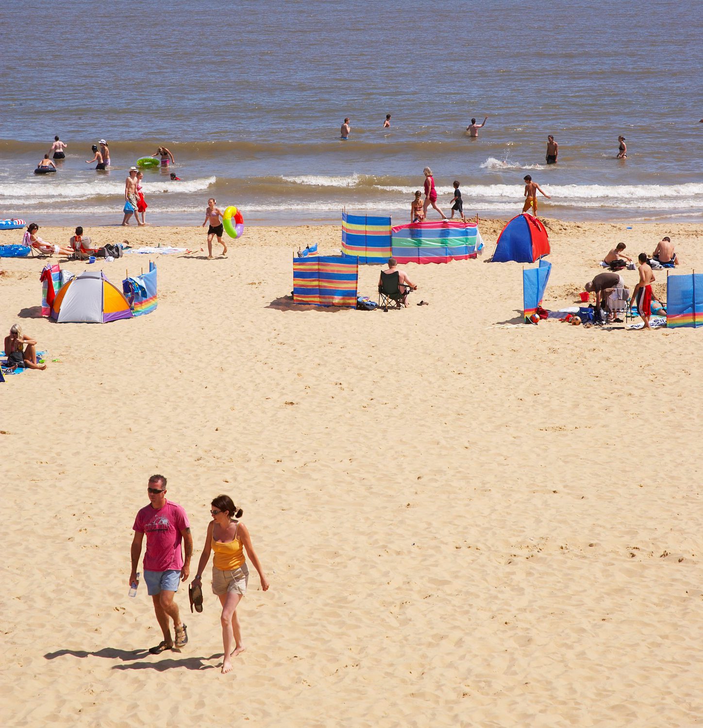 A summer day on the beach