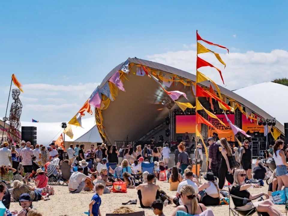 Music and crowds at First Light Festival